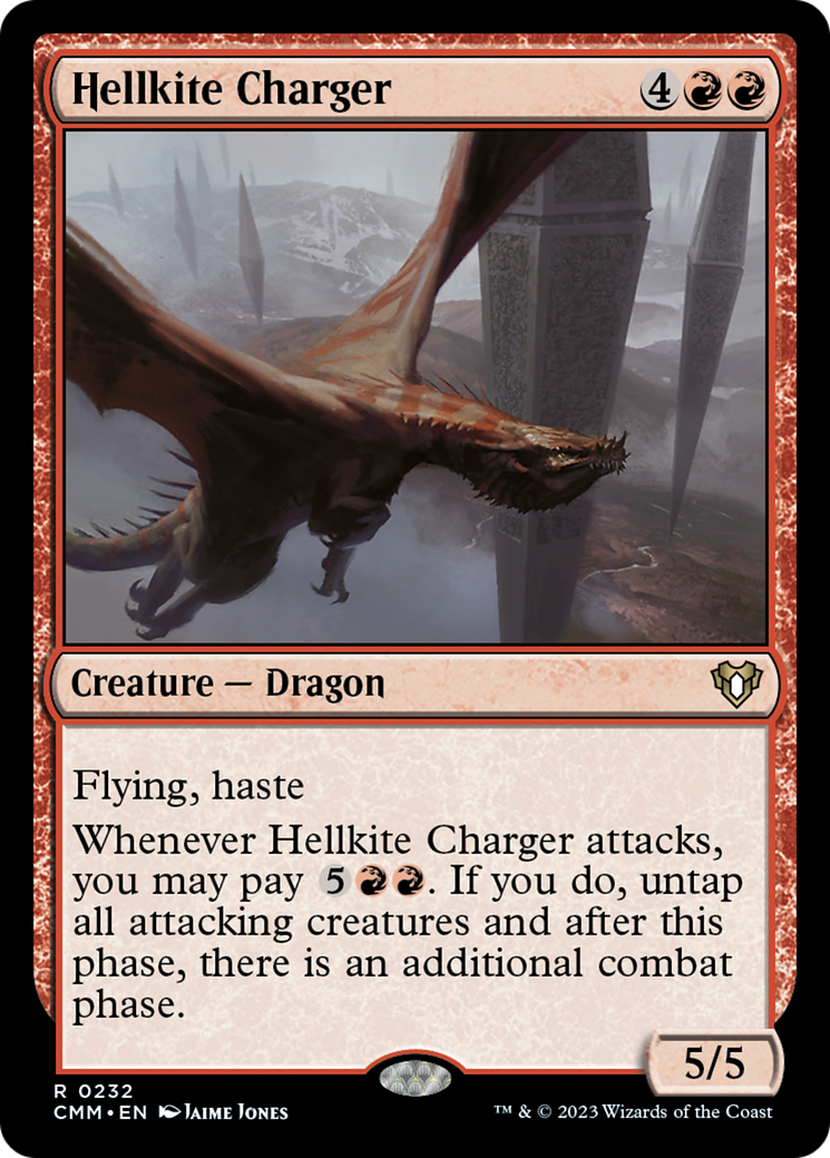 Hellkite Charger (Foil Etched) [Commander Masters] | Tabernacle Games