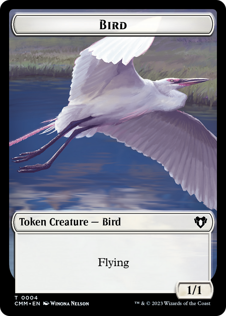 Bird Token [Commander Masters Tokens] | Tabernacle Games