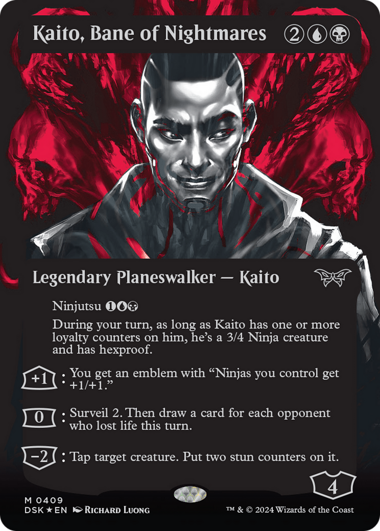 Kaito, Bane of Nightmares (Showcase) (Textured) [Duskmourn: House of Horror] | Tabernacle Games