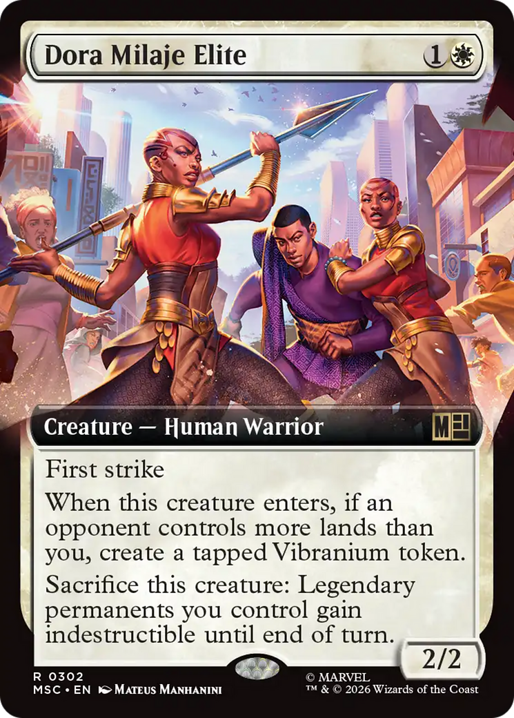 Dora Milaje Elite (Extended Art) [Marvel Super Heroes Commander] | Tabernacle Games