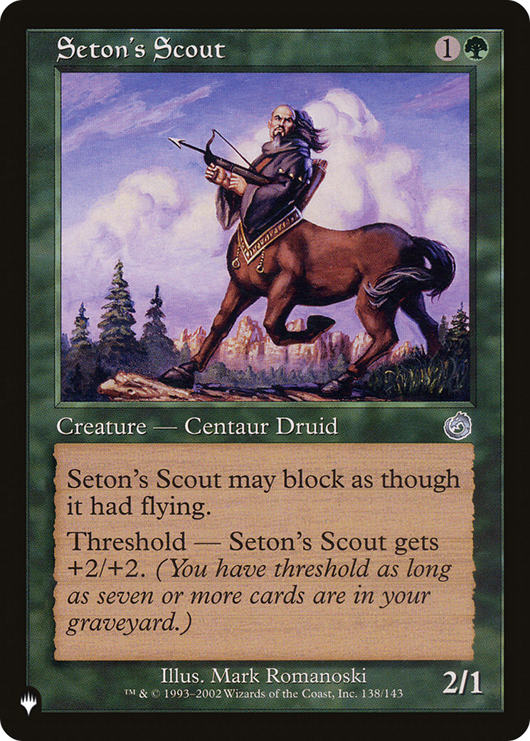 Seton's Scout [The List] | Tabernacle Games