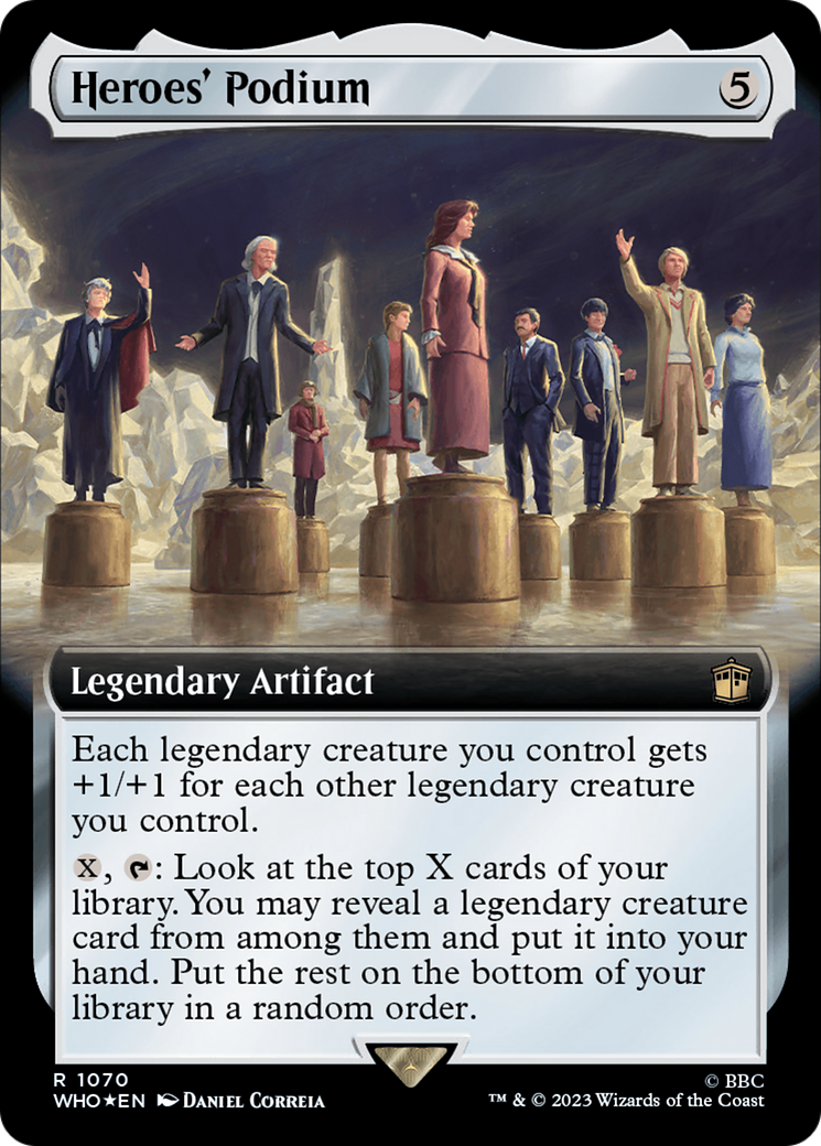 Heroes' Podium (Extended Art) (Surge Foil) [Doctor Who] | Tabernacle Games