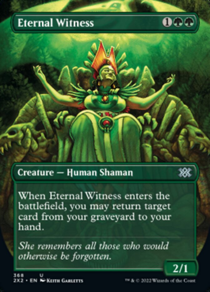Eternal Witness (Borderless Alternate Art) [Double Masters 2022] | Tabernacle Games