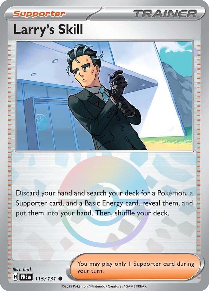 Larry's Skill (115/131) (Poke Ball Pattern) [Scarlet & Violet: Prismatic Evolutions] | Tabernacle Games