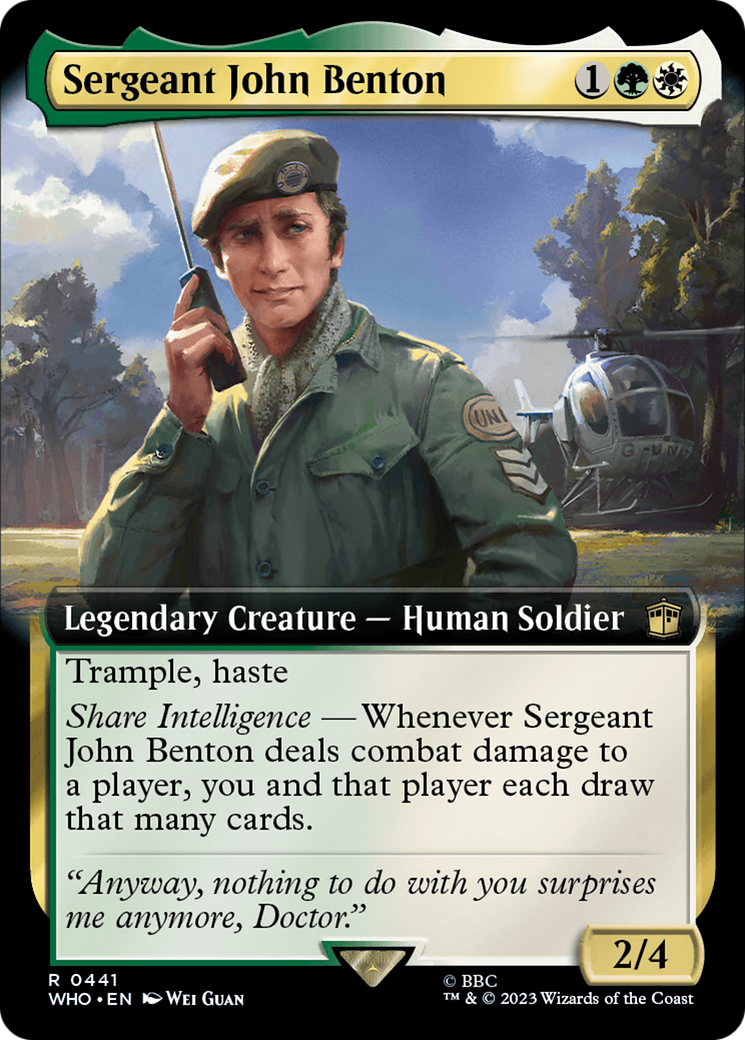 Sergeant John Benton (Extended Art) [Doctor Who] | Tabernacle Games