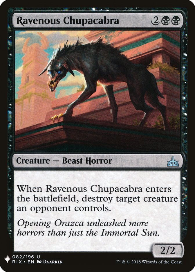 Ravenous Chupacabra [Mystery Booster] | Tabernacle Games