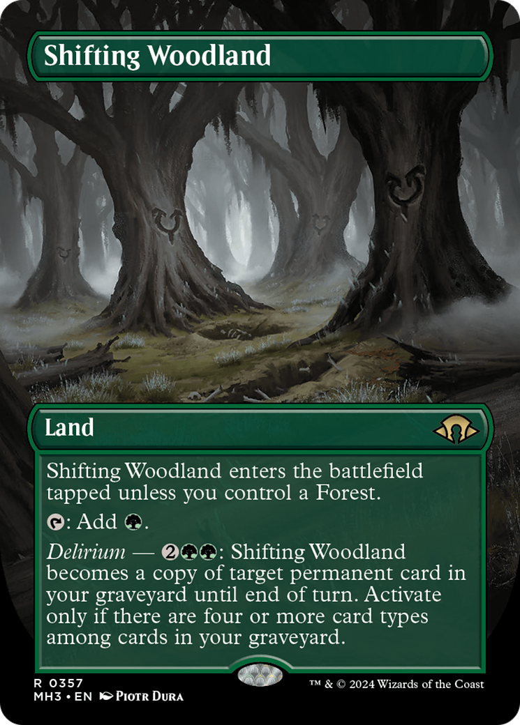 Shifting Woodland (Borderless) [Modern Horizons 3] | Tabernacle Games