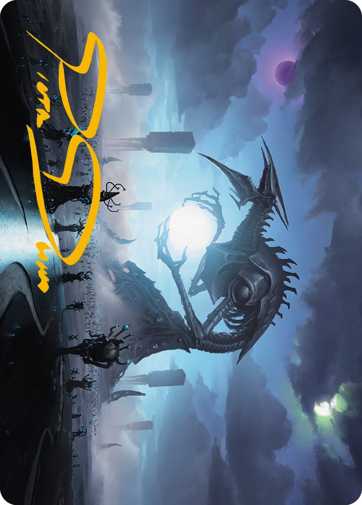 Blue Sun's Twilight Art Card (Gold-Stamped Signature) [Phyrexia: All Will Be One Art Series] | Tabernacle Games