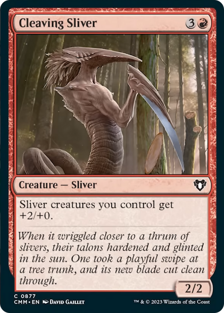 Cleaving Sliver [Commander Masters] | Tabernacle Games