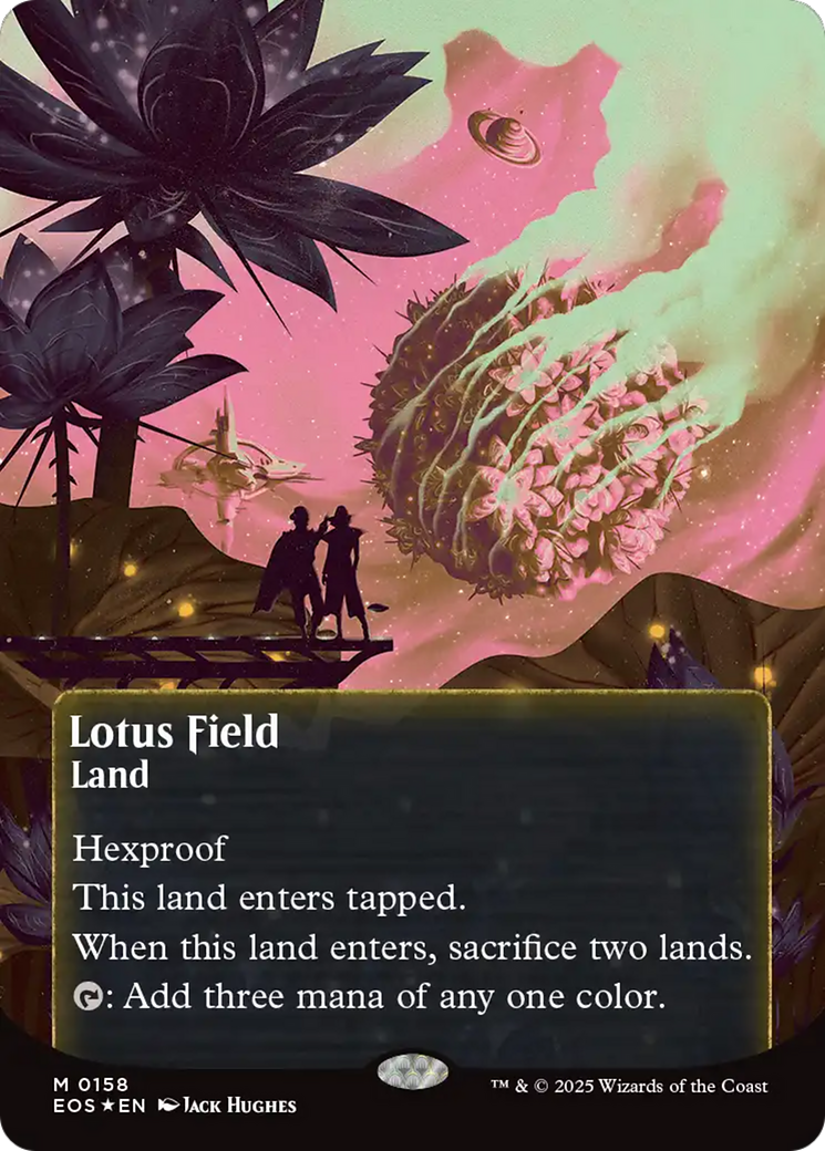 Lotus Field (0158) (Borderless) (Galaxy Foil) [Edge of Eternities: Stellar Sights] | Tabernacle Games