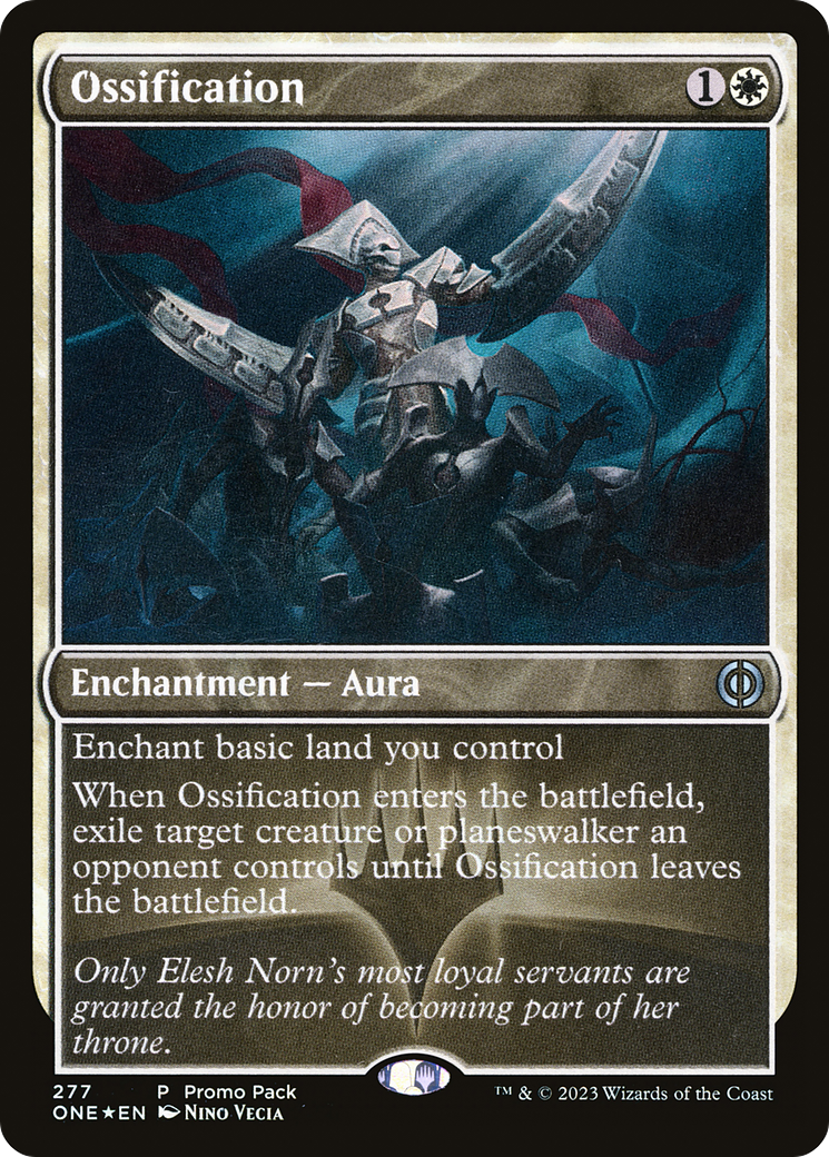 Ossification (Promo Pack) [Phyrexia: All Will Be One Promos] | Tabernacle Games