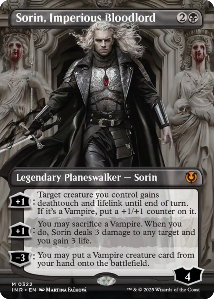 Sorin, Imperious Bloodlord (Borderless) [Innistrad Remastered] | Tabernacle Games