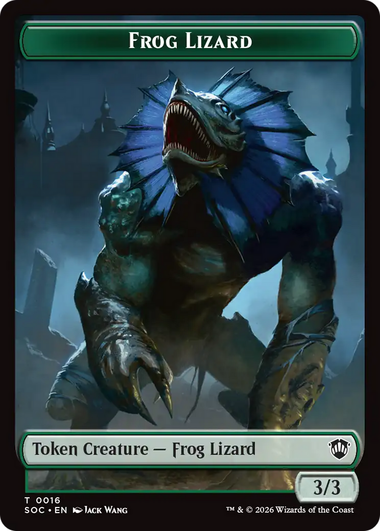Food // Frog Lizard Double-Sided Token [Secrets of Strixhaven Commander Tokens] | Tabernacle Games