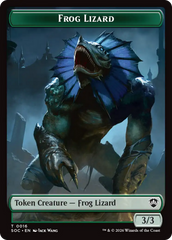 Food // Frog Lizard Double-Sided Token [Secrets of Strixhaven Commander Tokens] | Tabernacle Games