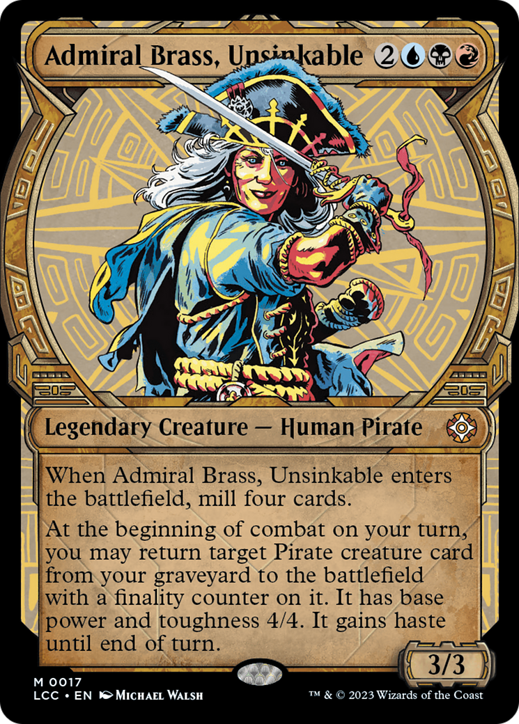 Admiral Brass, Unsinkable (Showcase) [The Lost Caverns of Ixalan Commander] | Tabernacle Games