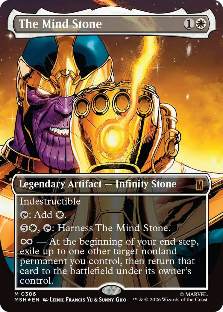 The Mind Stone (Borderless) [Marvel Super Heroes] | Tabernacle Games
