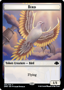 Zombie // Bird Double-Sided Token [Dominaria Remastered Tokens] | Tabernacle Games