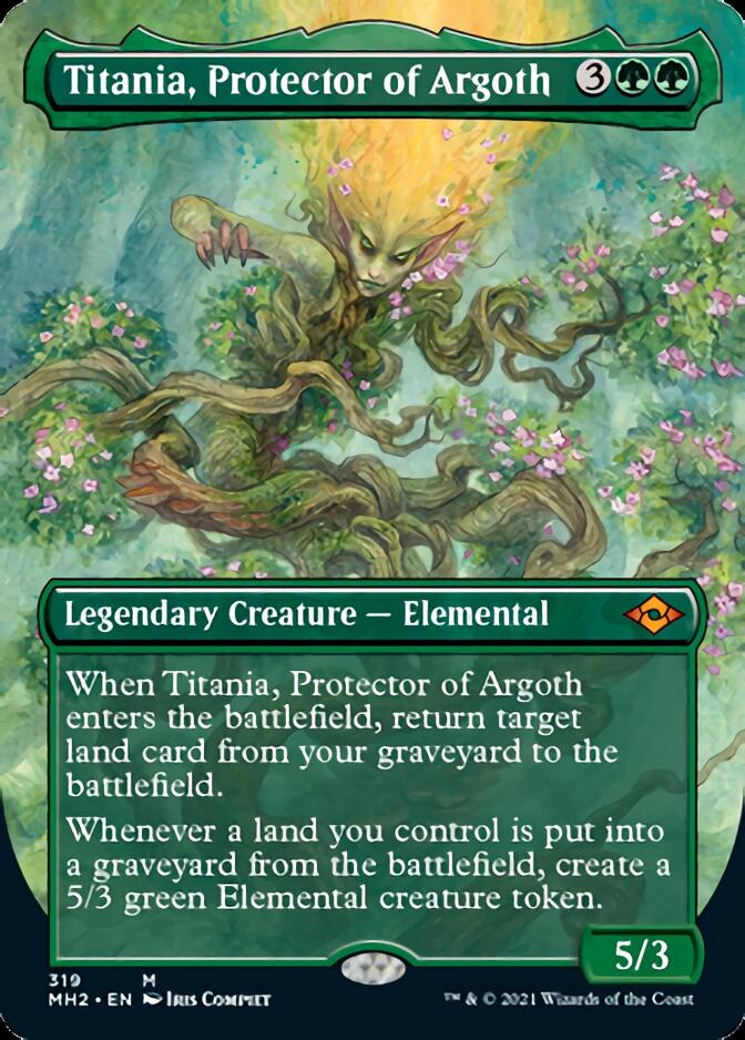 Titania, Protector of Argoth (Borderless Alternate Art) [Modern Horizons 2] | Tabernacle Games