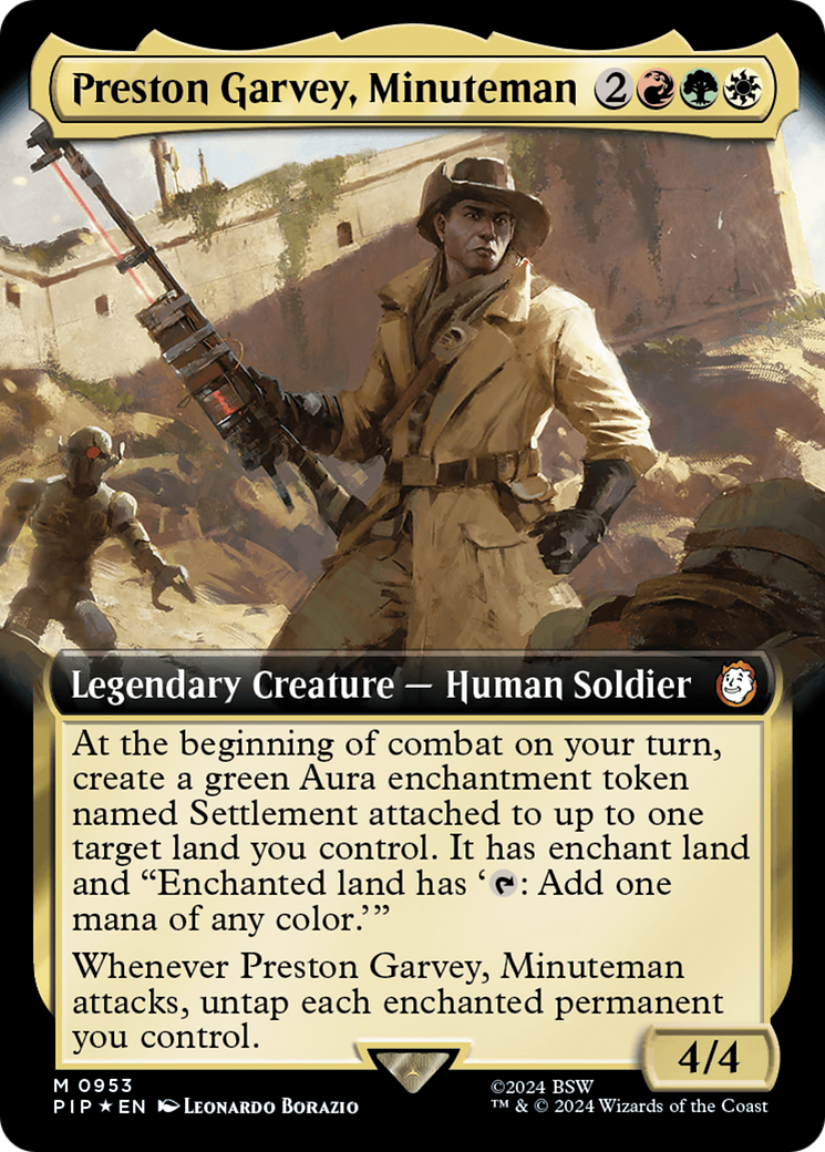 Preston Garvey, Minuteman (Extended Art) (Surge Foil) [Fallout] | Tabernacle Games