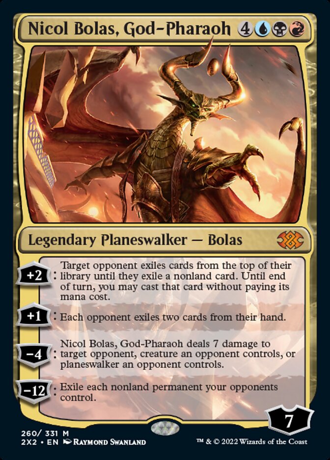 Nicol Bolas, God-Pharaoh [Double Masters 2022] | Tabernacle Games