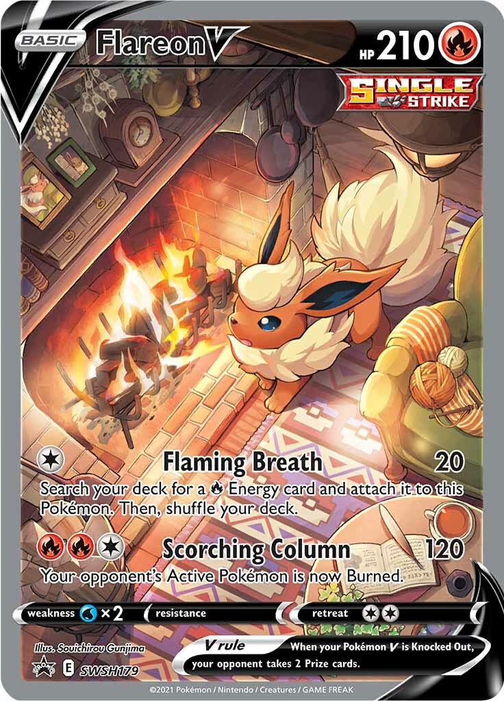 Flareon V (SWSH179) [Sword & Shield: Black Star Promos] | Tabernacle Games