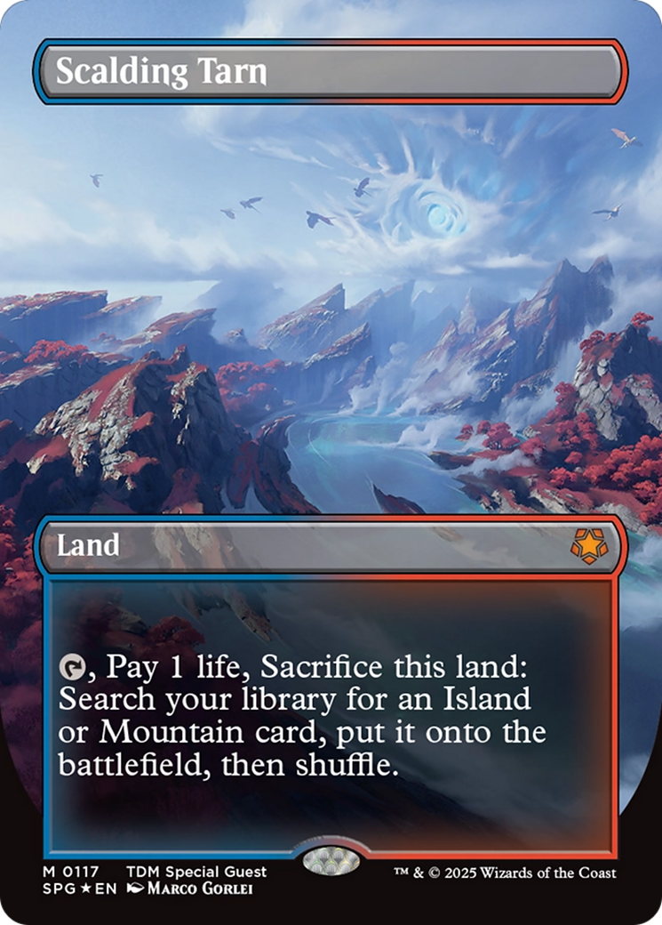 Scalding Tarn (Borderless) (Dragonscale Foil) [Tarkir: Dragonstorm Special Guests] | Tabernacle Games