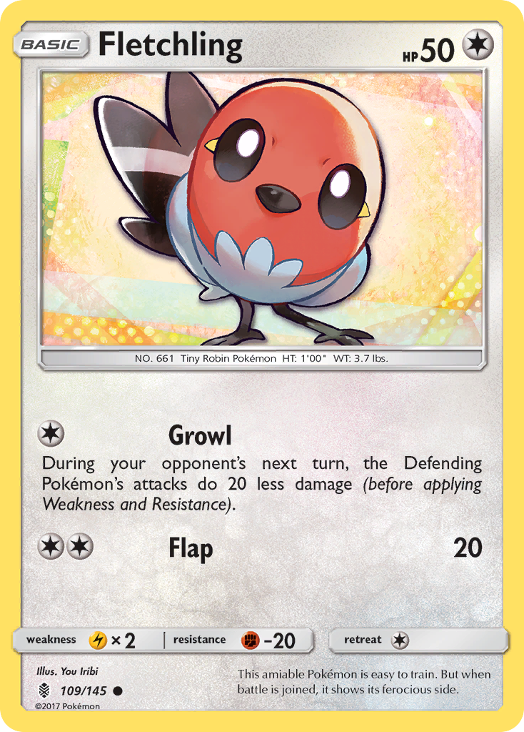 Fletchling (109/145) [Sun & Moon: Guardians Rising] | Tabernacle Games