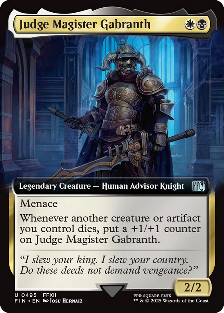 Judge Magister Gabranth (Extended Art) [FINAL FANTASY] | Tabernacle Games