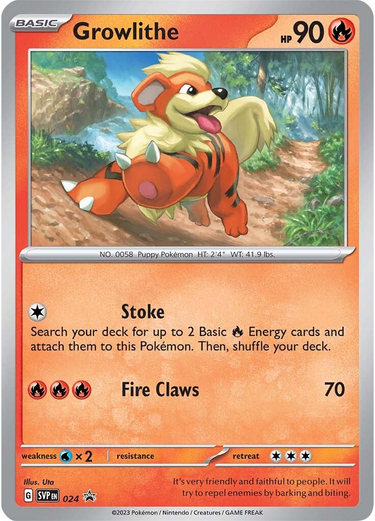 Growlithe (024) [Scarlet & Violet: Black Star Promos] | Tabernacle Games