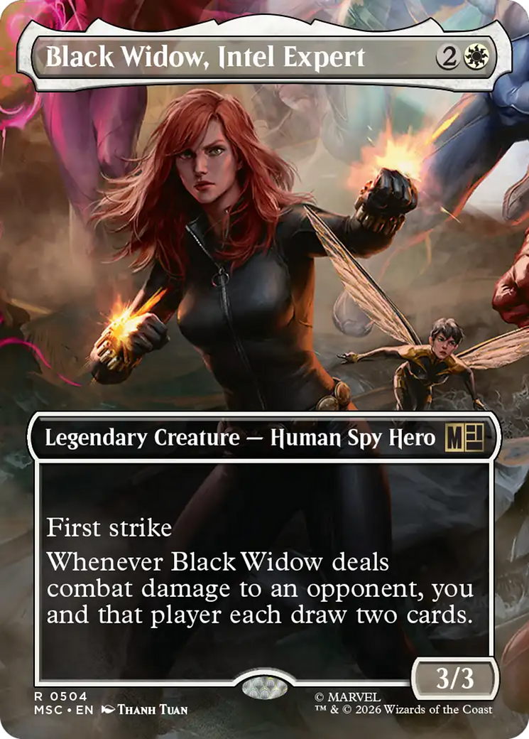 Black Widow, Intel Expert (Borderless) [Marvel Super Heroes Commander] | Tabernacle Games