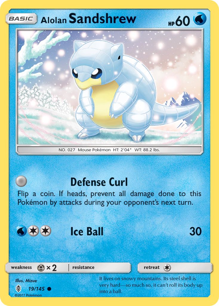 Alolan Sandshrew (19/145) [Sun & Moon: Guardians Rising] | Tabernacle Games