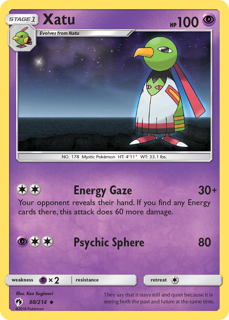 Xatu (88/214) [Sun & Moon: Lost Thunder] | Tabernacle Games