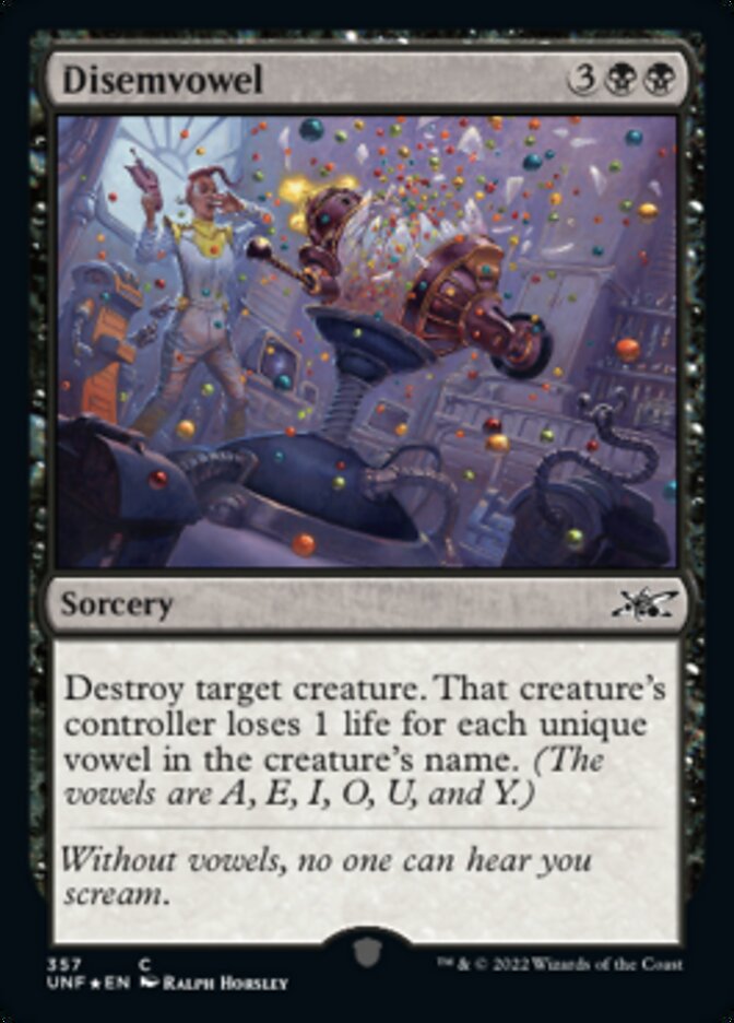 Disemvowel (Galaxy Foil) [Unfinity] | Tabernacle Games