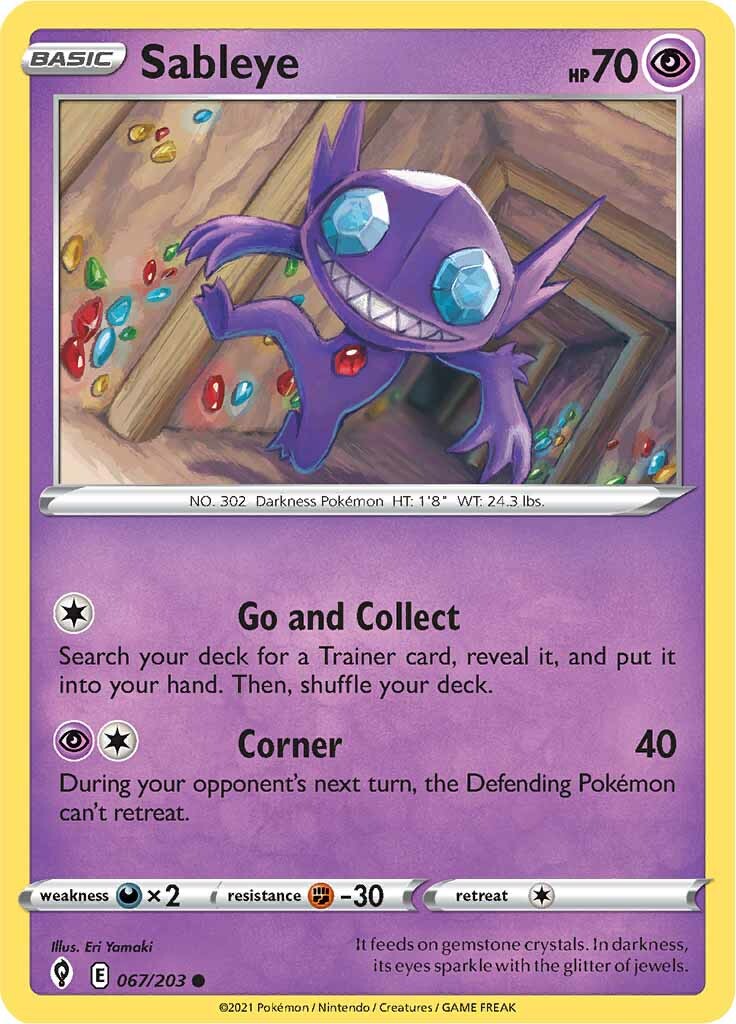 Sableye (067/203) [Sword & Shield: Evolving Skies] | Tabernacle Games