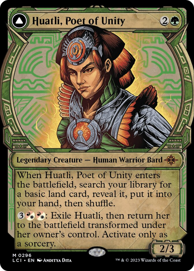 Huatli, Poet of Unity // Roar of the Fifth People (Showcase) [The Lost Caverns of Ixalan] | Maze of Fitzroy