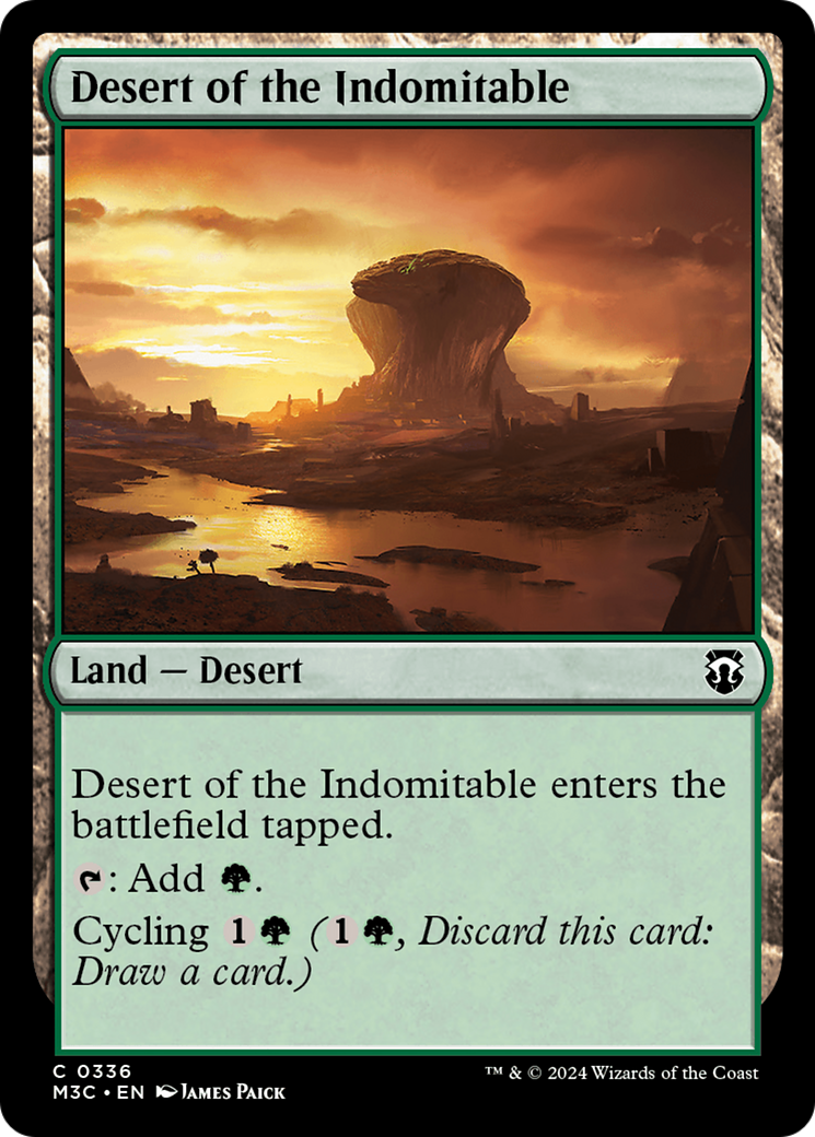Desert of the Indomitable (Ripple Foil) [Modern Horizons 3 Commander] | Tabernacle Games