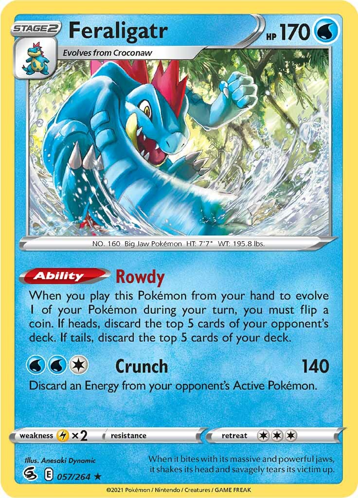 Feraligatr (057/264) [Sword & Shield: Fusion Strike] | Tabernacle Games