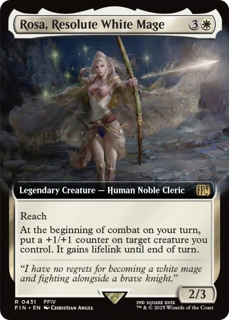 Rosa, Resolute White Mage (Extended Art) [FINAL FANTASY] | Tabernacle Games