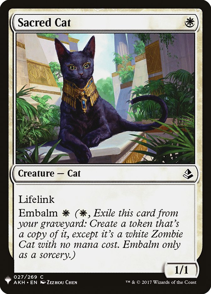 Sacred Cat [Mystery Booster] | Tabernacle Games