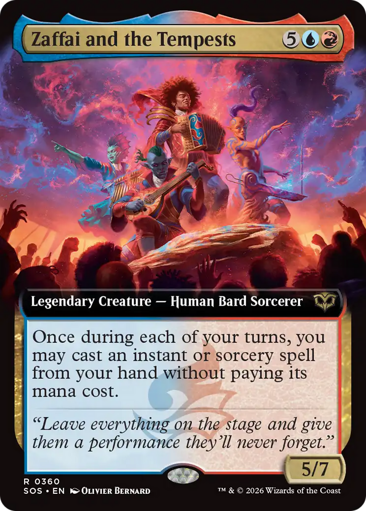Zaffai and the Tempests (Extended Art) [Secrets of Strixhaven] | Tabernacle Games