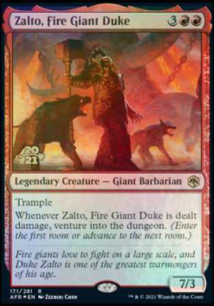 Zalto, Fire Giant Duke [Dungeons & Dragons: Adventures in the Forgotten Realms Prerelease Promos] | Tabernacle Games