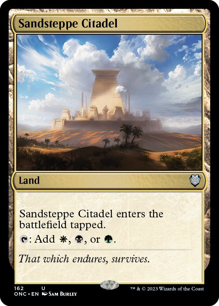 Sandsteppe Citadel [Phyrexia: All Will Be One Commander] | Tabernacle Games