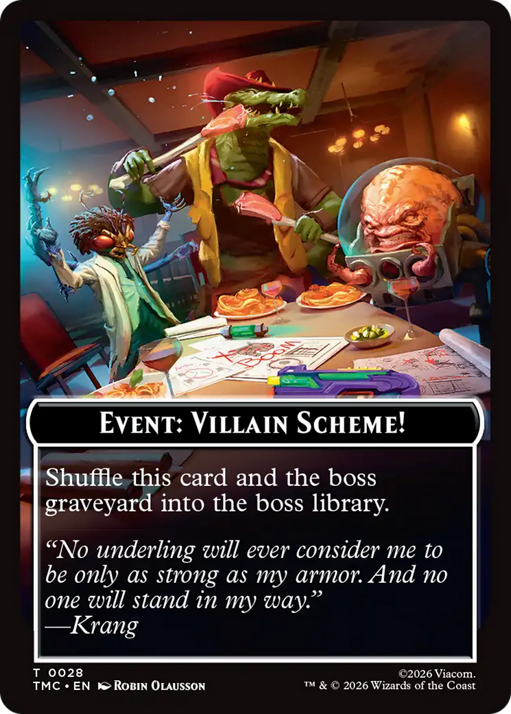 Event: Villain Scheme! [Teenage Mutant Ninja Turtles Commander Tokens] | Tabernacle Games