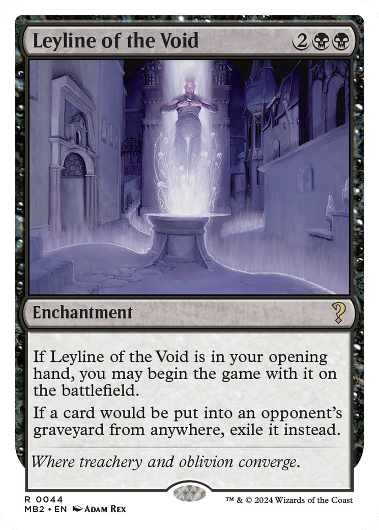 Leyline of the Void (White Border) [Mystery Booster 2] | Tabernacle Games