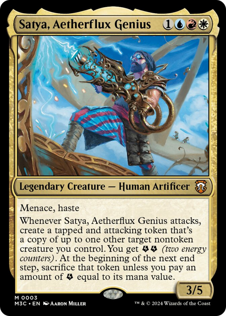 Satya, Aetherflux Genius [Modern Horizons 3 Commander] | Tabernacle Games