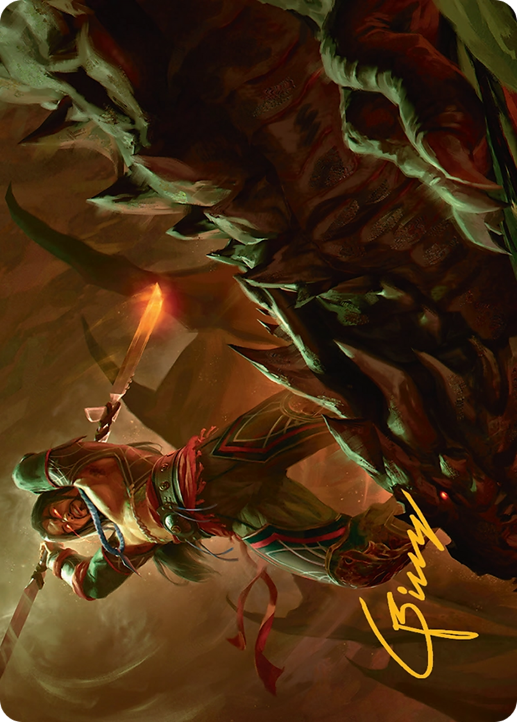 Sarkhan's Resolve Art Card (18/54) [Tarkir: Dragonstorm Art Series] | Tabernacle Games
