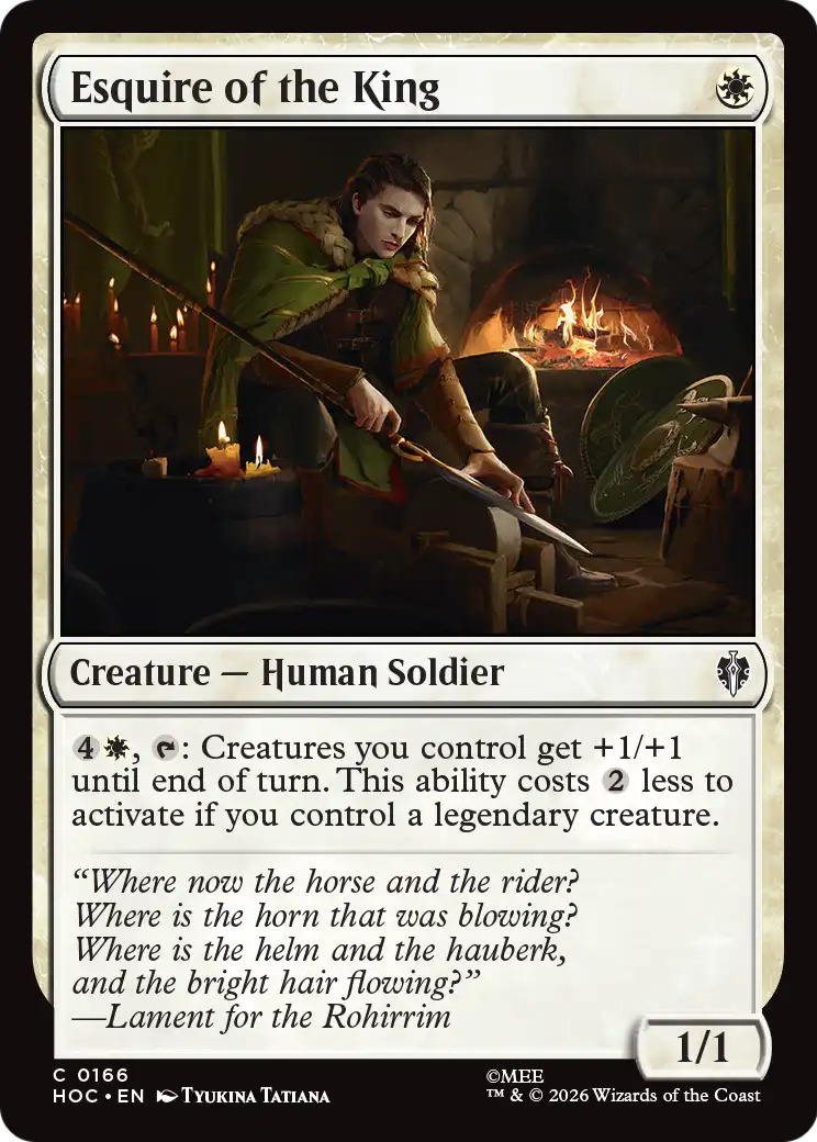 Esquire of the King [The Hobbit: Eternal-Legal] | Tabernacle Games