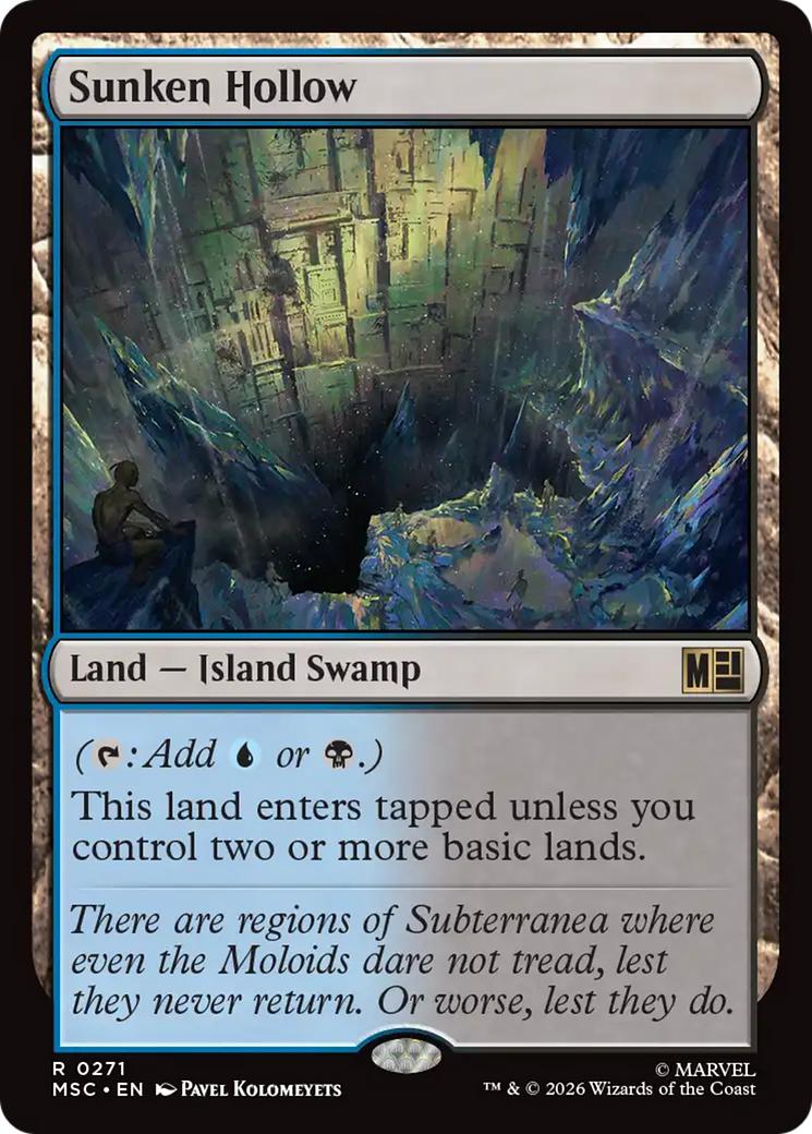 Sunken Hollow (Surge Foil) [Marvel Super Heroes Commander] | Tabernacle Games
