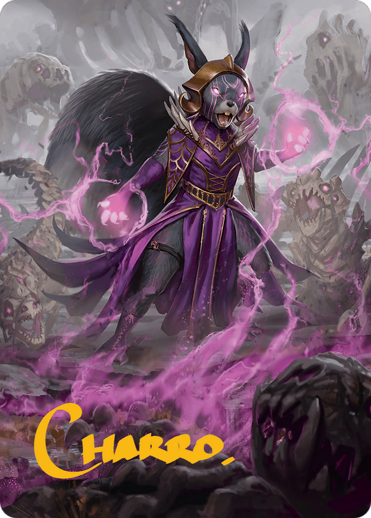 Liliana of the Dark Realms Art Card (Gold-Stamped Signature) [Bloomburrow Art Series] | Tabernacle Games