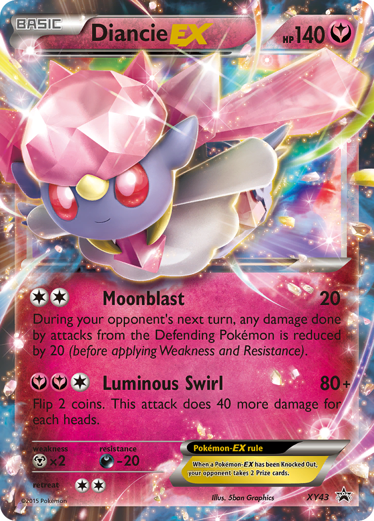 Diancie EX (XY43) [XY: Black Star Promos] | Tabernacle Games